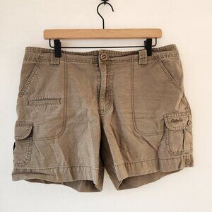 Cabela's Women's Hiking Shorts Olive Green Cotton Outdoors Women's 14